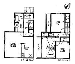 Floor plan. 42,800,000 yen, 3LDK, Land area 99.96 sq m , Building area 79.38 sq m