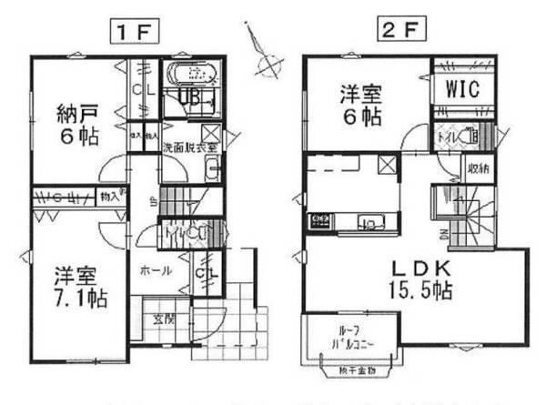 Floor plan. 26,800,000 yen, 3LDK+S, Land area 108.12 sq m , Building area 89.42 sq m