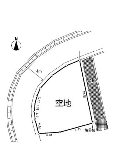 Compartment figure. Land price 5.8 million yen, Land area 105.83 sq m compartment view