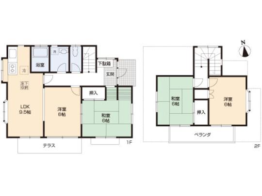 Floor plan. 11.9 million yen, 4LDK, Land area 132.05 sq m , Building area 80.31 sq m floor plan