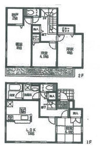 Floor plan. (1 Building), Price 26,800,000 yen, 4LDK+S, Land area 142.96 sq m , Building area 90.72 sq m