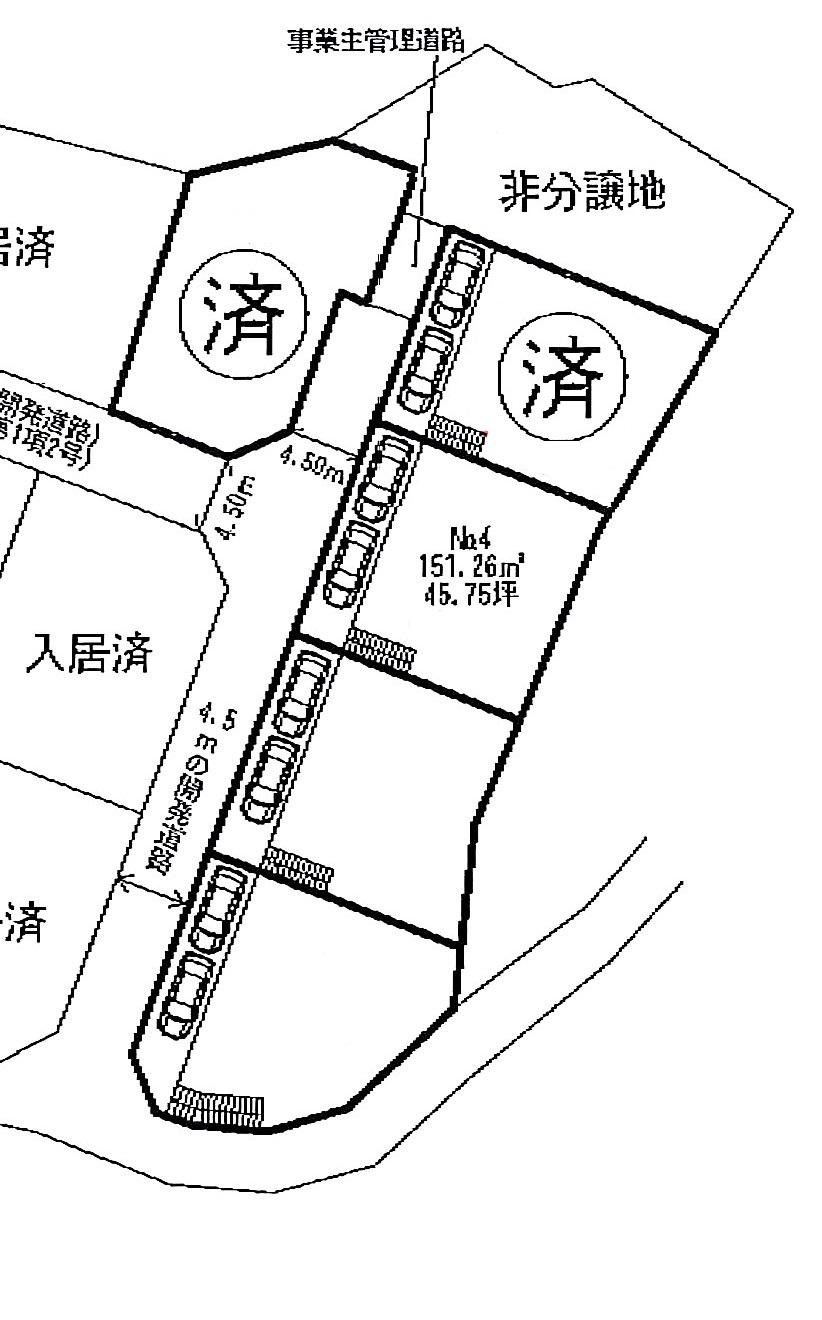 Compartment figure. Land price 11 million yen, Land area 151.26 sq m