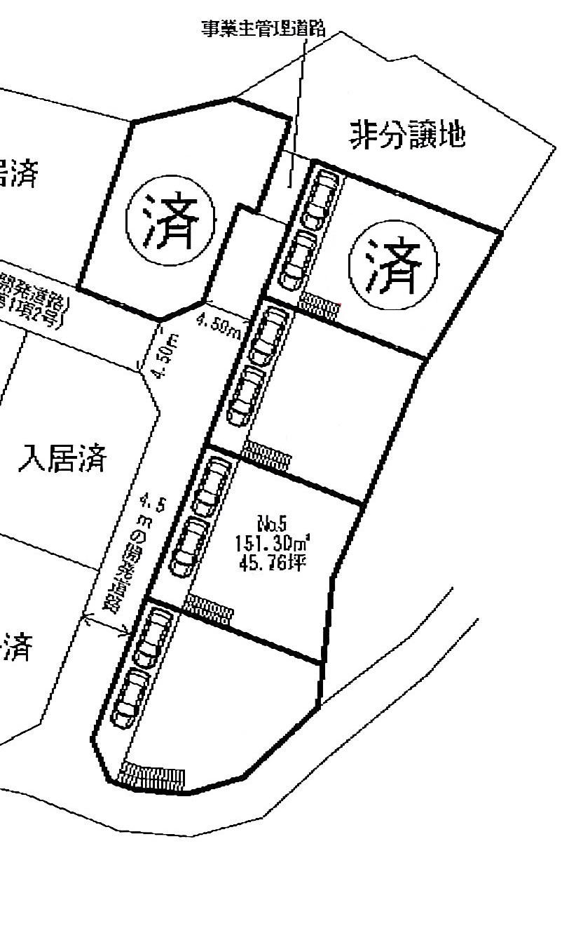 Compartment figure. Land price 11 million yen, Land area 151.3 sq m