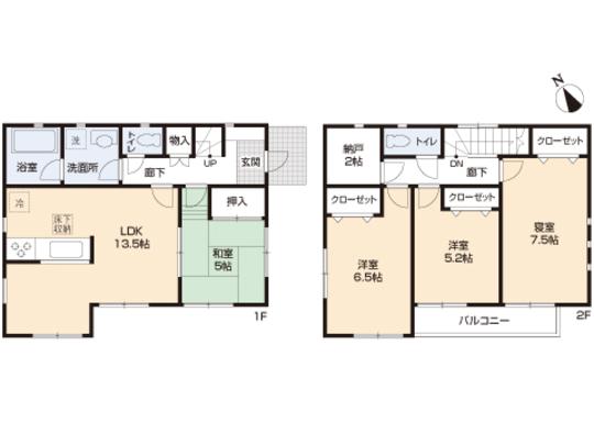 Floor plan. 25,800,000 yen, 4LDK, Land area 119.02 sq m , Building area 92.34 sq m floor plan