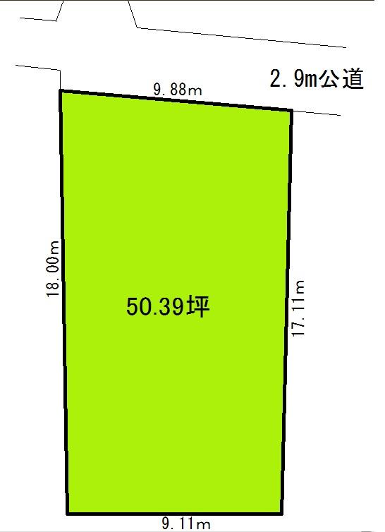 Compartment figure. Land price 20.8 million yen, Land area 166.59 sq m