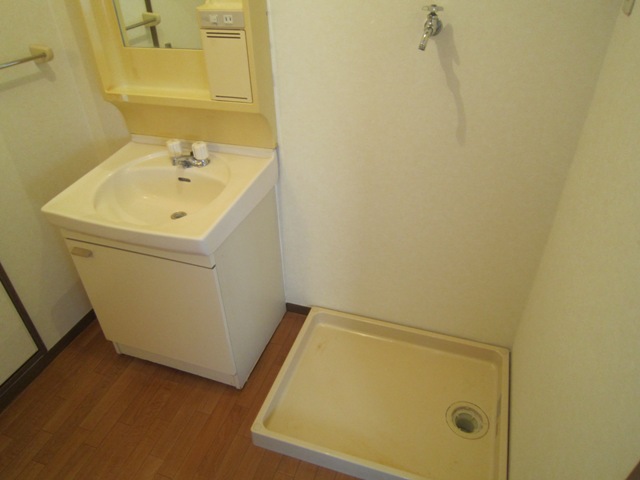 Washroom. Independent wash basin, Indoor Laundry Storage
