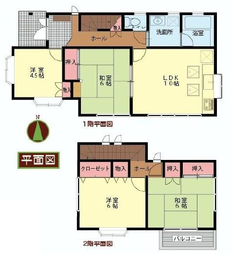 Floor plan. 16 million yen, 4LDK, Land area 123.85 sq m , Building area 83.62 sq m