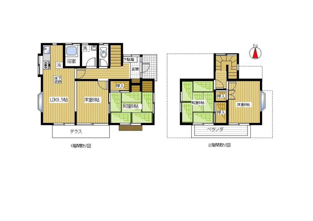 Floor plan. 11.9 million yen, 4LDK, Land area 132.05 sq m , Building area 80.31 sq m