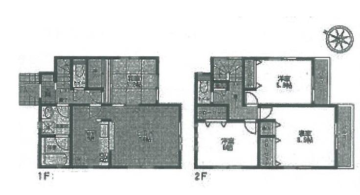 Floor plan. (Building 2), Price 22,800,000 yen, 4LDK, Land area 173.82 sq m , Building area 93.14 sq m