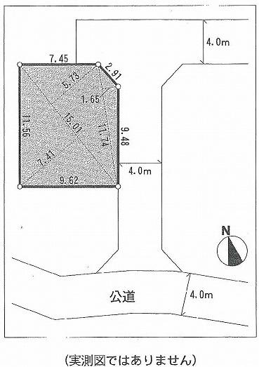 Compartment figure. Land price 7.5 million yen, Land area 108.3 sq m