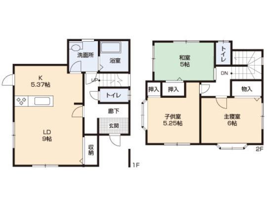 Floor plan. 15.8 million yen, 3LDK, Land area 130 sq m , Building area 80.52 sq m floor plan