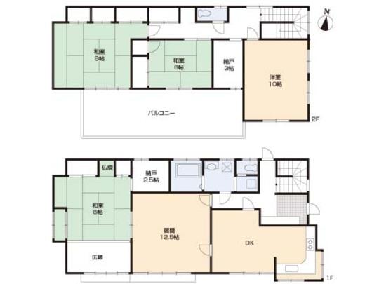 Floor plan. 39,800,000 yen, 5DK, Land area 297 sq m , Building area 149.56 sq m floor plan