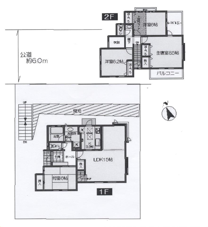 Floor plan. 34,800,000 yen, 4LDK, Land area 206.43 sq m , Building area 106.4 sq m