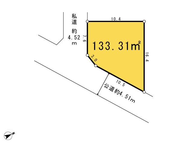 Compartment figure. Land price 16.5 million yen, Priority to the present situation is if it is different from the land area 133.31 sq m drawings