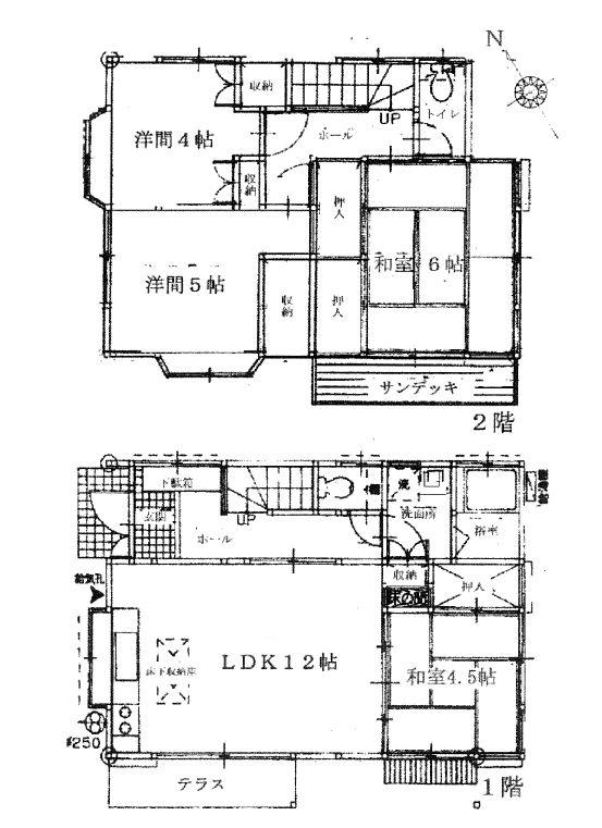 Floor plan. 14.3 million yen, 4DK, Land area 131.7 sq m , Building area 81.97 sq m southwest of the corner lot, Good per yang. There are underground garage. It is very easy-to-use floor plan. 