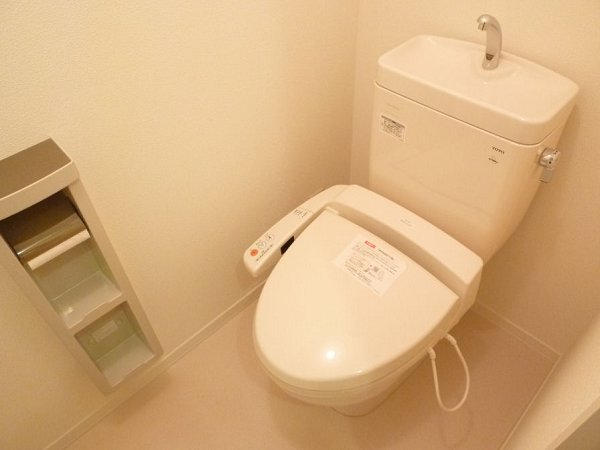 Toilet. Toilet with a comfortable warm water washing toilet seat.