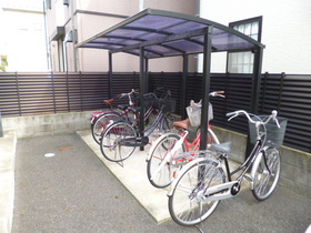 Other common areas. Bicycle parking lot (with roof)