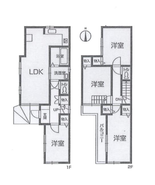 Floor plan. 16.8 million yen, 4LDK, Land area 82.71 sq m , Building area 84.23 sq m