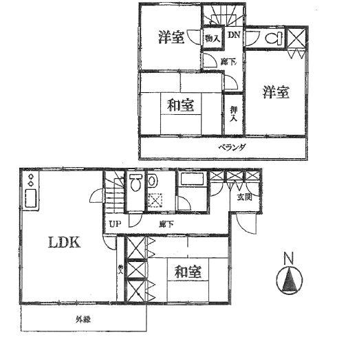 Floor plan. 14.6 million yen, 4LDK, Land area 165.28 sq m , Building area 89.23 sq m floor plan