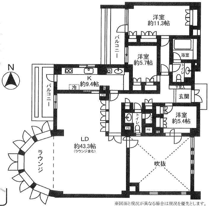 Floor plan. 3LDK, Price 34,800,000 yen, Footprint 171.48 sq m