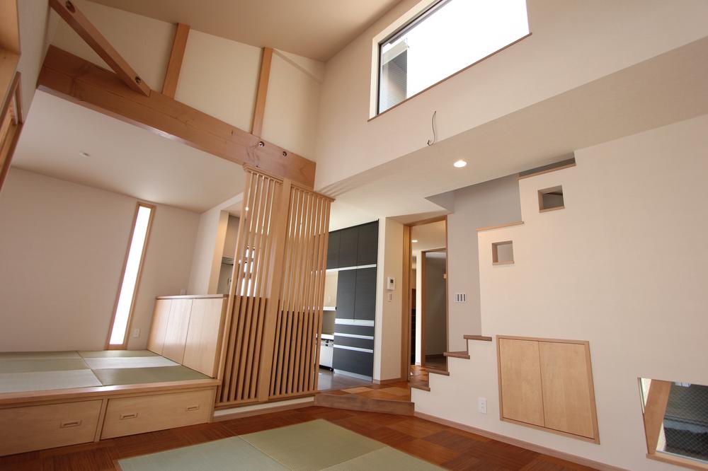 Building plan example (introspection photo). Tatami-mat living