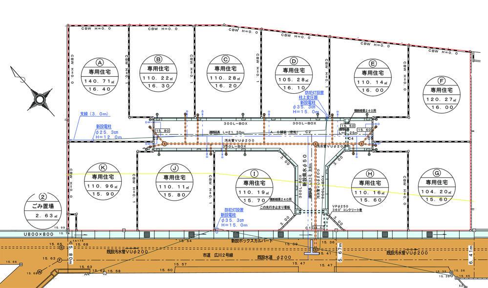 The entire compartment Figure. Large-scale development subdivision compartment view