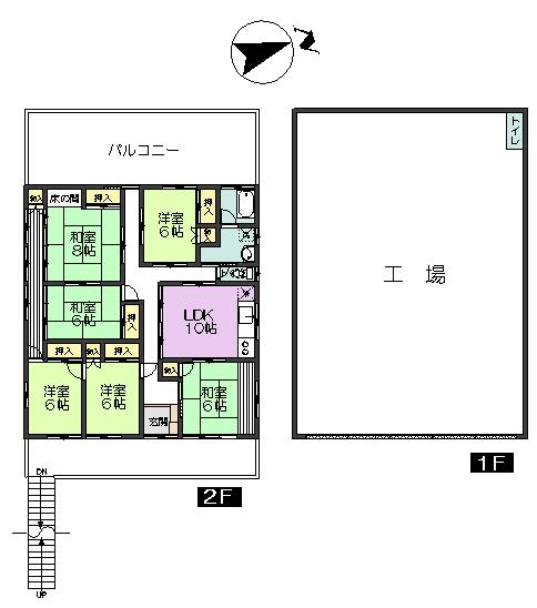 Floor plan. 47 million yen, 6LDK, Land area 329.78 sq m , Building area 297 sq m