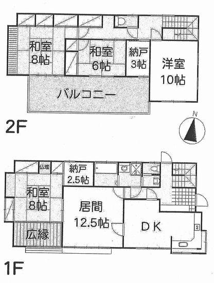 Floor plan. 39,800,000 yen, 5DK + S (storeroom), Land area 297 sq m , Building area 149.56 sq m