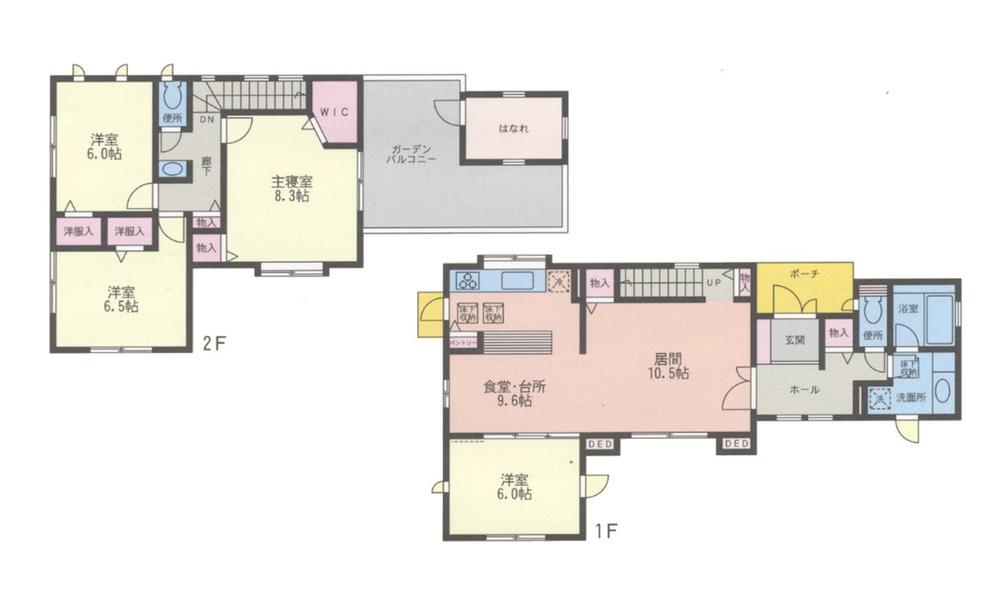Floor plan. 36,800,000 yen, 4LDK, Land area 207.22 sq m , Building area 118.83 sq m