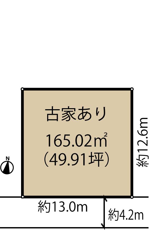 Compartment figure. Land price 21 million yen, Land area 165.02 sq m