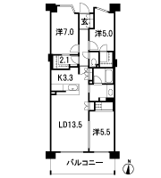 Floor: 3LDK + multi storage + WIC, the occupied area: 77.23 sq m
