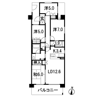 Floor: 4LDK + multi-housed, the area occupied: 87.71 sq m