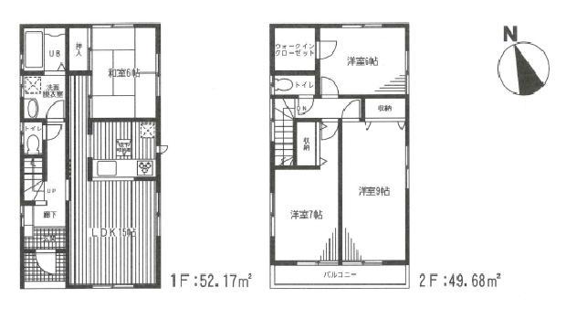 Floor plan. 26,800,000 yen, 4LDK, Land area 114.6 sq m , Building area 101.85 sq m