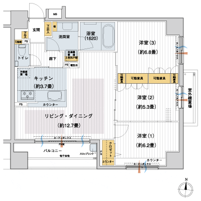 Floor: 3LDK, the area occupied: 75.1 sq m, Price: 29,700,000 yen, now on sale
