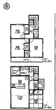 Floor plan. (4 Building), Price 19,800,000 yen, 4LDK, Land area 103.72 sq m , Building area 87.48 sq m