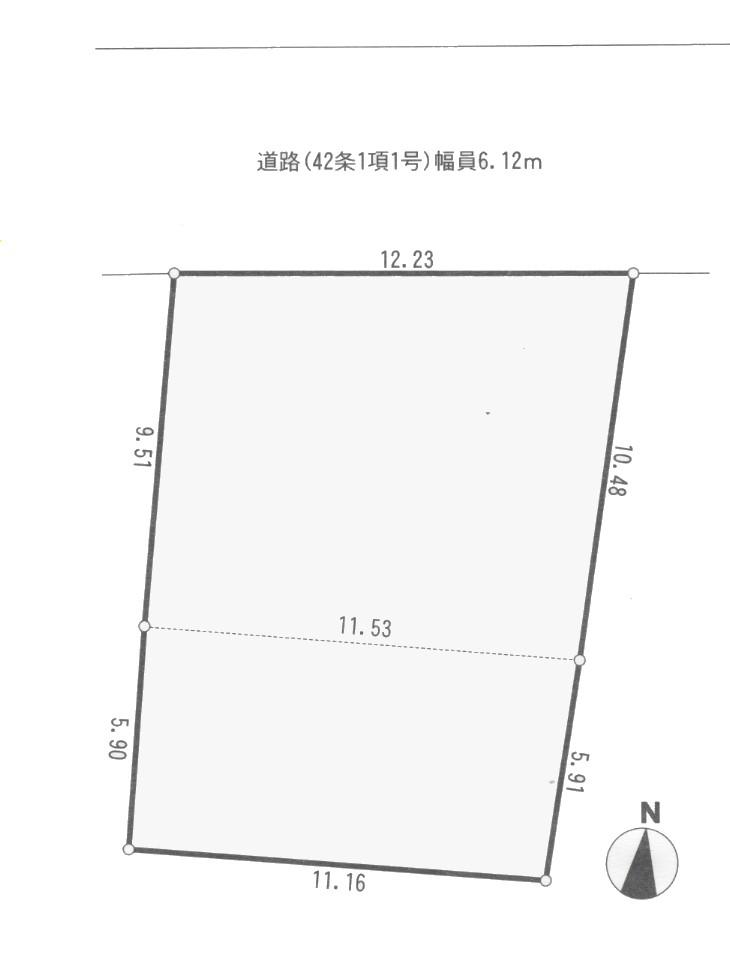 Compartment figure. Land price 32 million yen, Land area 185.35 sq m