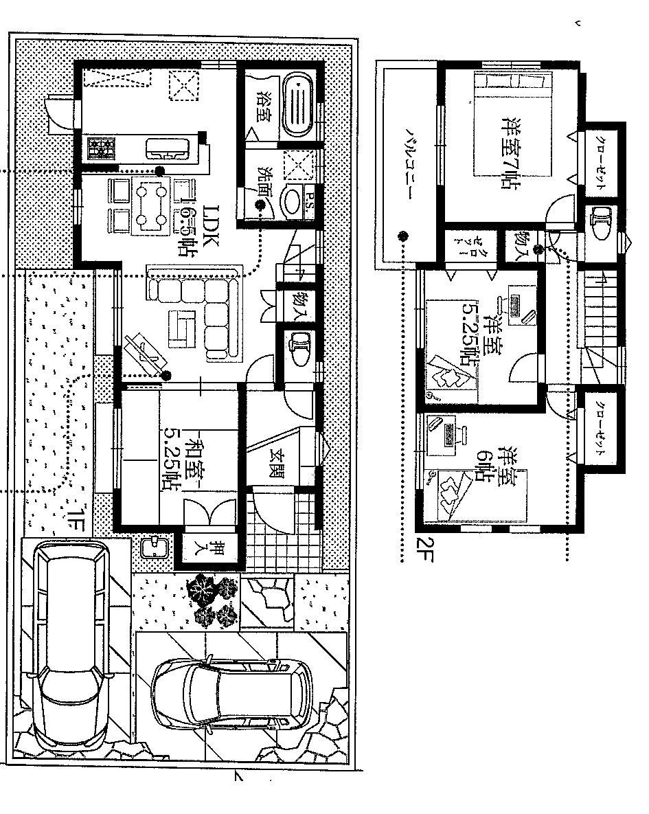 Floor plan. 35,800,000 yen, 4LDK, Land area 128.81 sq m , Building area 94.4 sq m