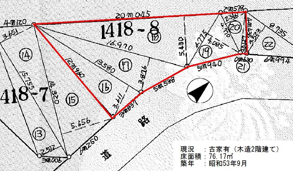 Compartment figure. Land price 10.8 million yen, Land area 132.68 sq m