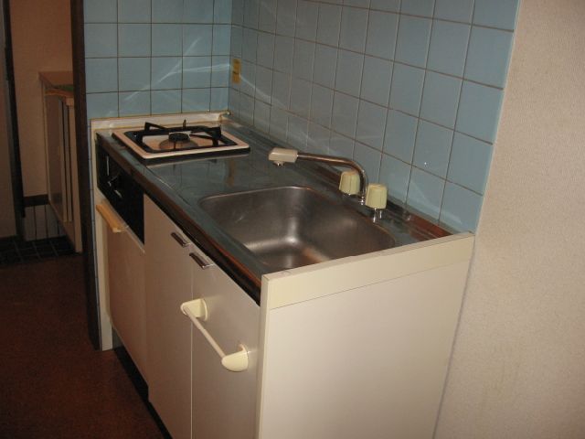 Kitchen. There is also a gas stove