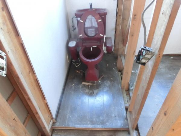 Toilet. The first floor of the toilet, In tank-less high-grade will be established a bidet toilet with a counter (in remodeling)