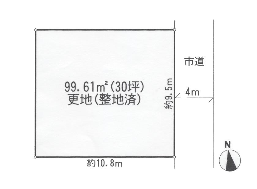 Compartment figure. Land price 8.1 million yen, Land area 99.61 sq m