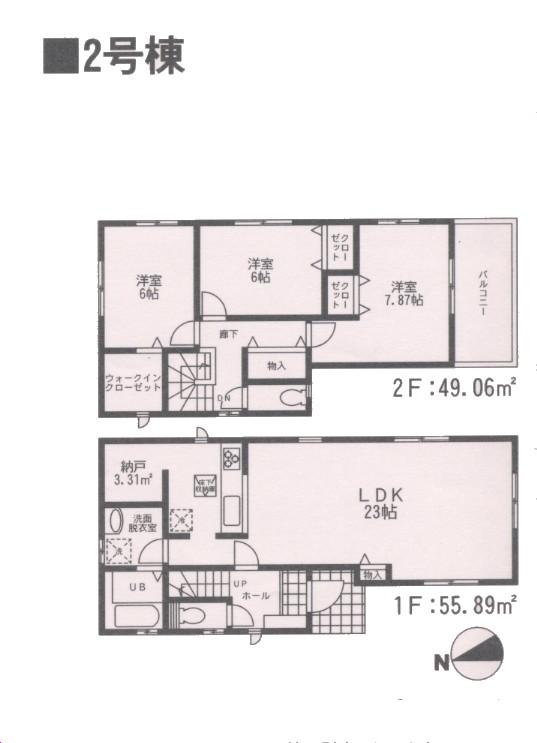 Floor plan. 29,800,000 yen, 3LDK, Land area 132.26 sq m , Building area 104.95 sq m
