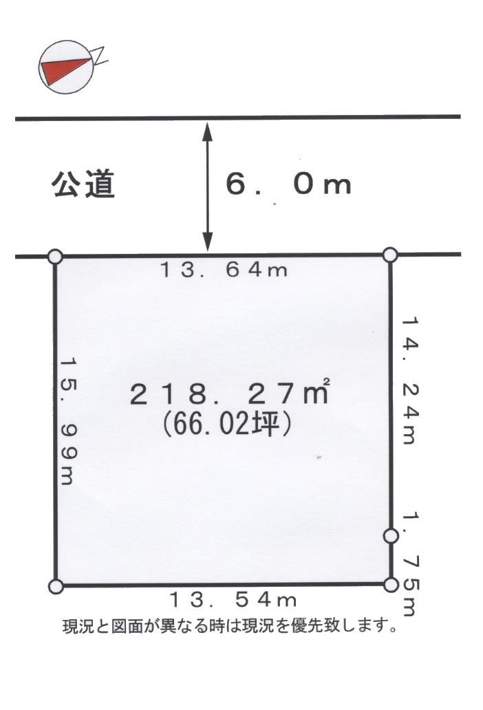 Compartment figure. Land price 22,800,000 yen, Land area 218.27 sq m