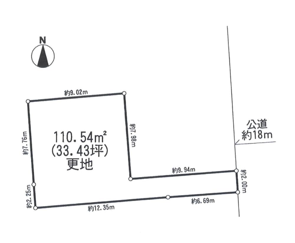 Compartment figure. Land price 15.8 million yen, Land area 110.54 sq m