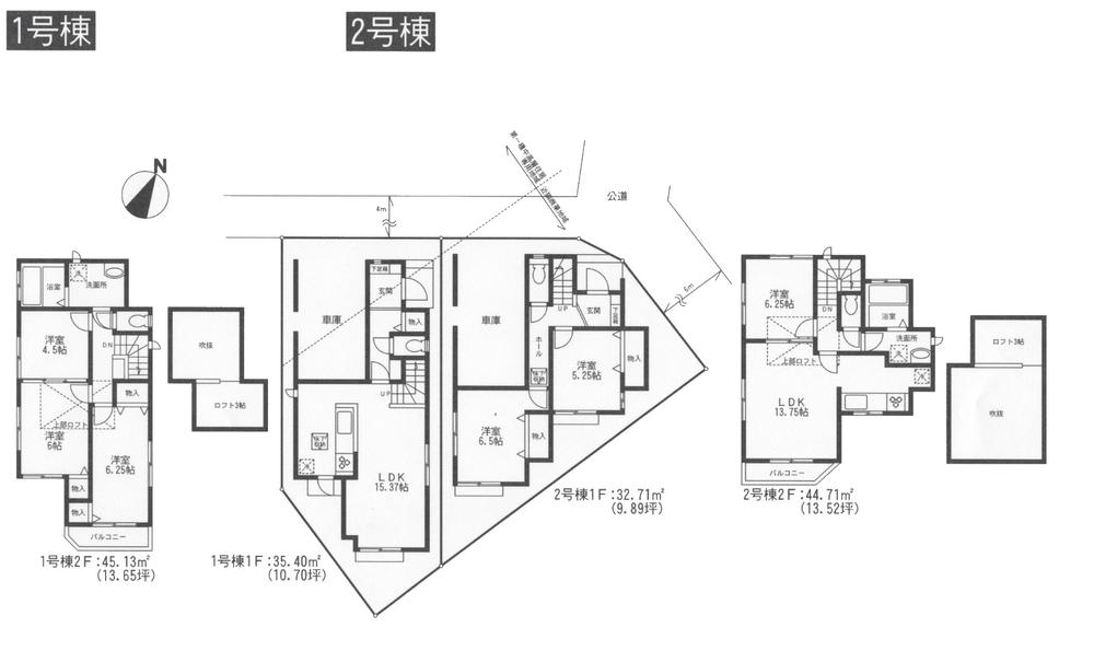 Floor plan. 22,800,000 yen, 3LDK, Land area 78.24 sq m , Building area 77.42 sq m