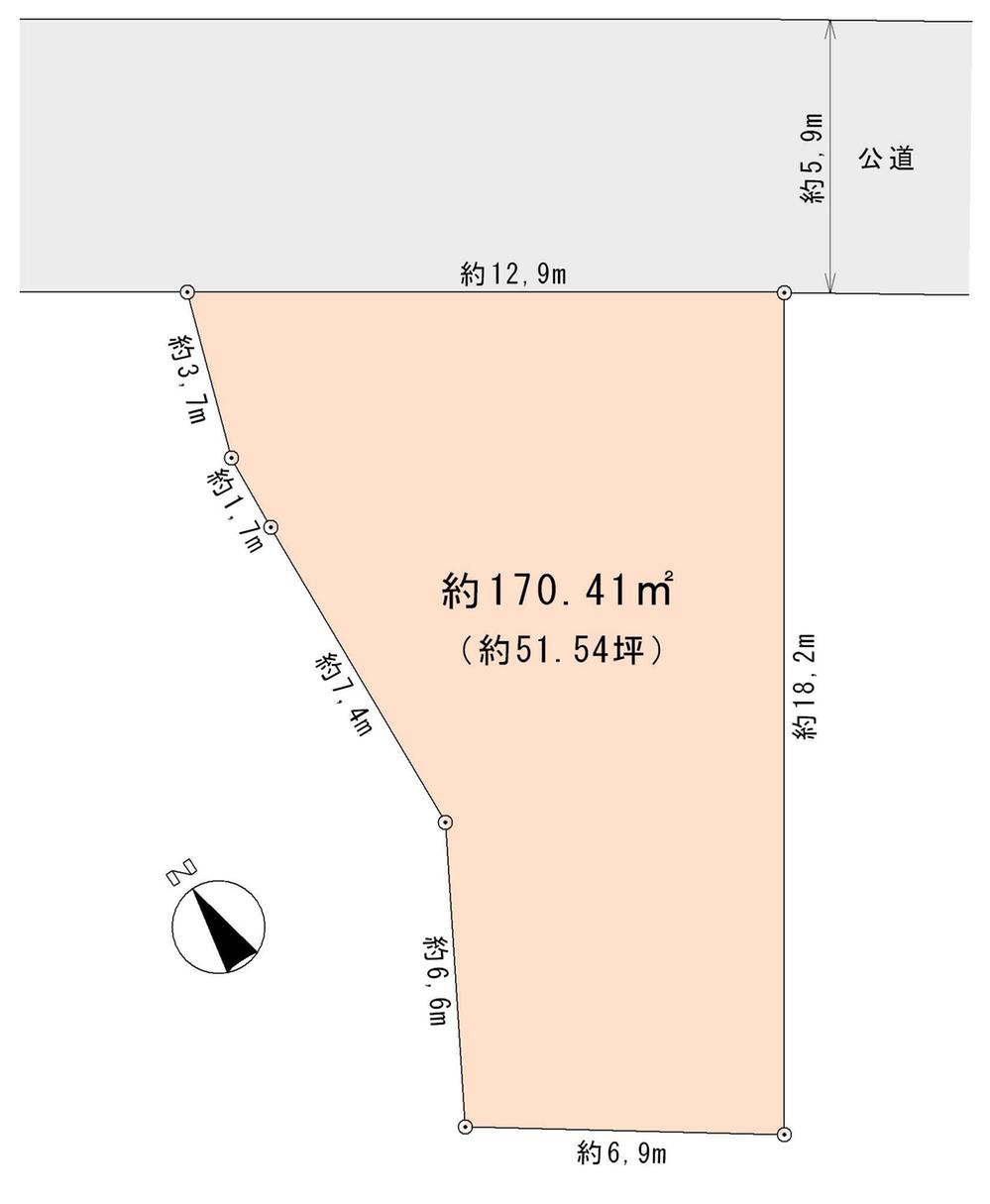 Compartment figure. Land price 27 million yen, Land area 170.41 sq m compartment view