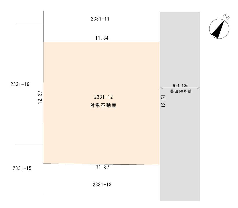 Compartment figure. Land price 13.8 million yen, Land area 147.46 sq m