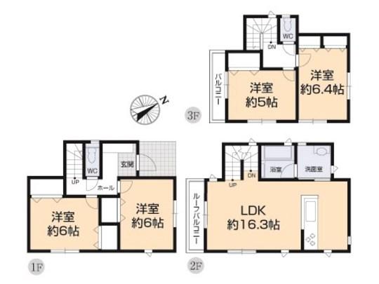 Floor plan. 29,026,000 yen, 3LDK, Land area 74.42 sq m , Building area 100.18 sq m floor plan