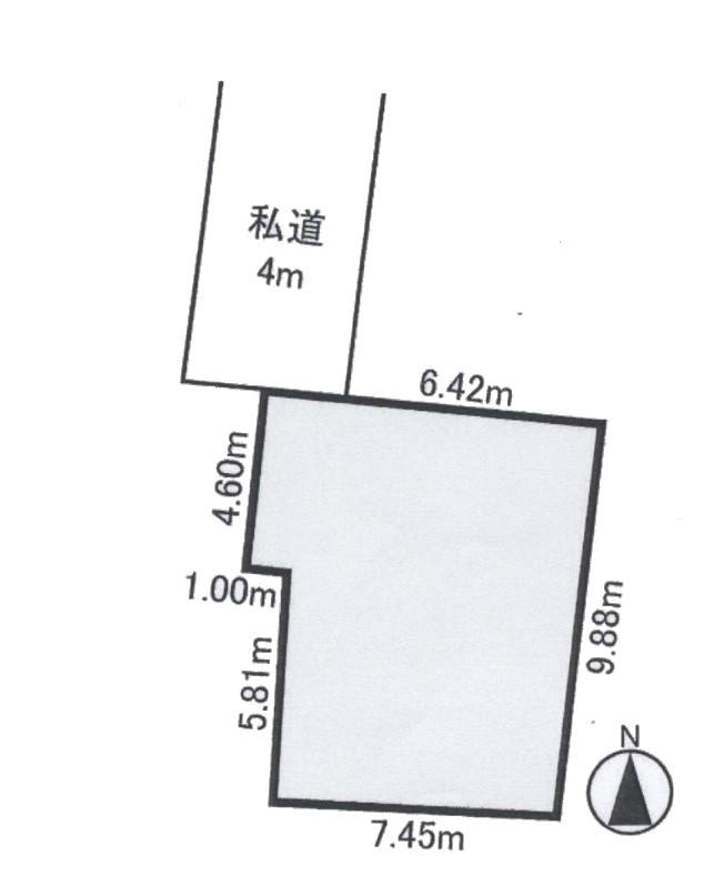 Compartment figure. Land price 5.9 million yen, Land area 79.76 sq m