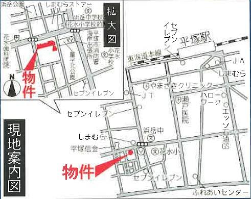 Local guide map. GO in the car navigation system "Hiratsuka Sumiredaira 15-1"!